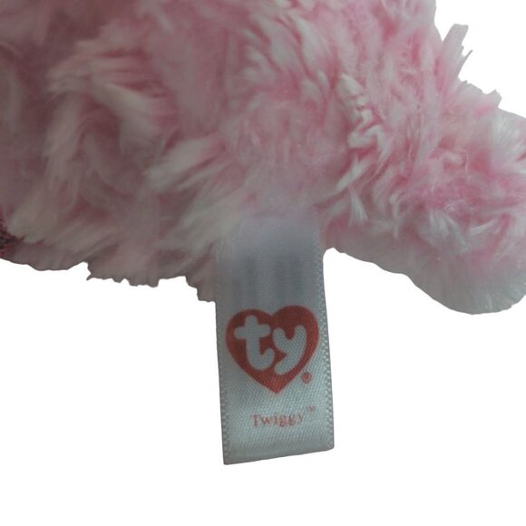Ty Beanie Boos Twiggy Pink Owl Plush Glitter Eyes Stuffed Animal 2017 6.5" - Picture 5 of 6